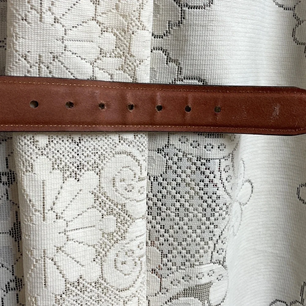 Columbia Dark Brown Leather Belt